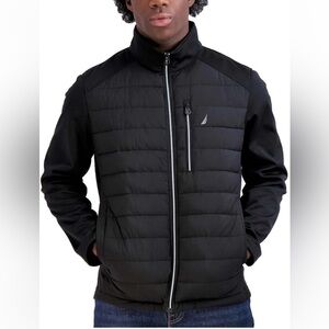 Nautica mixed media men’s midweight jacket